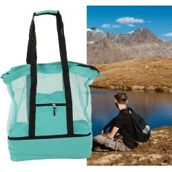 Waterproof Beach Bag With Cooler Compartment - Beach Bags Waterproof Sandproof For Women, Pool Bag & Beach Tote Bag
